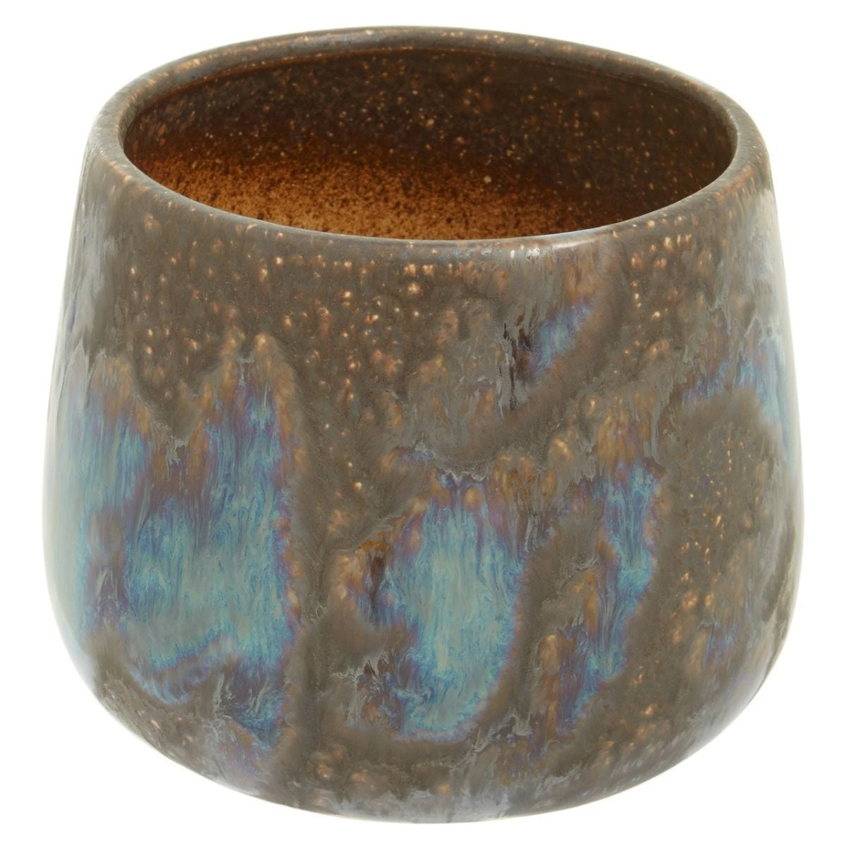 Interiors By Ph Reactive Glaze Brown Planter - Image 2