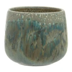 Interiors By Ph Green Reactive Glaze Planter