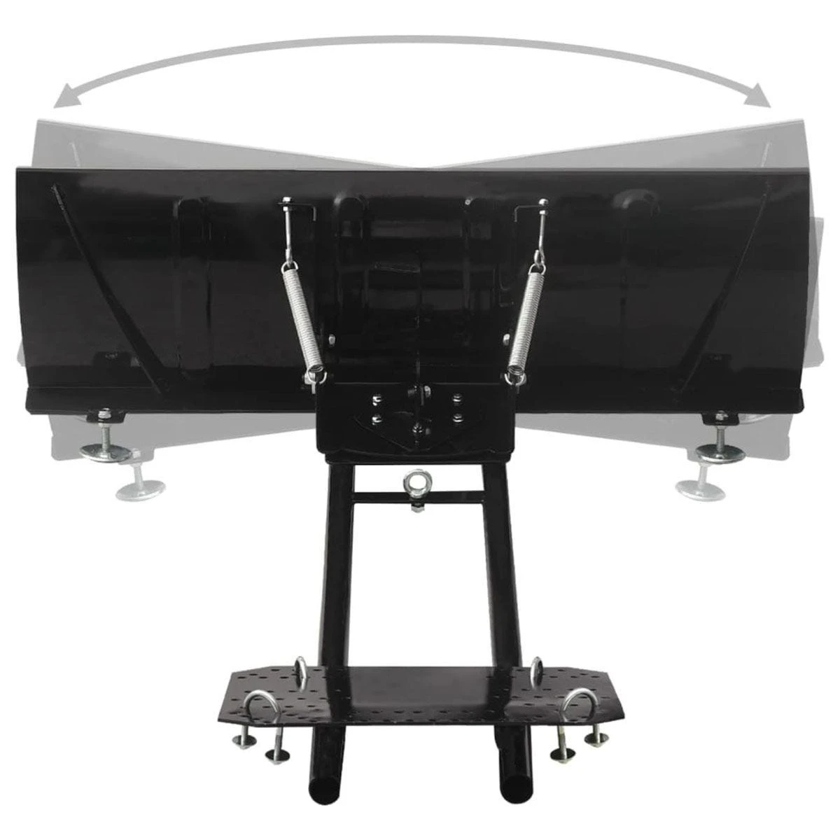 Vidaxl Snow Plough For Atv 115X38 Cm Black - Image 4