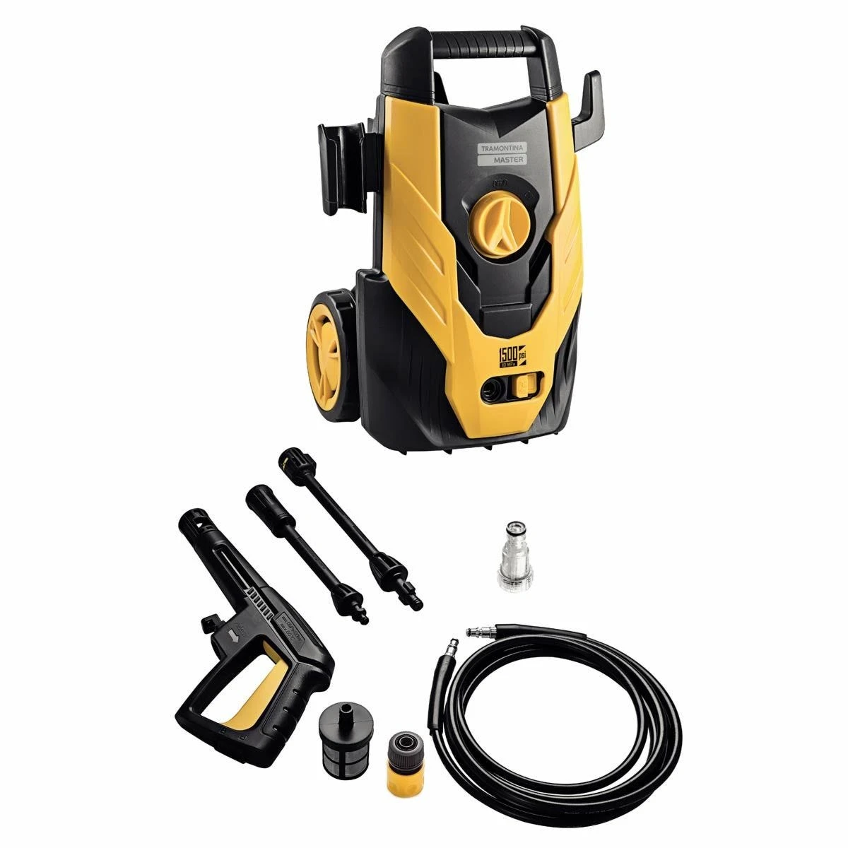 Tramontina High Pressure Washer With 3M Hose With Adjustable Flow And Accessories (1200W 1500 Psi 220V Flow Rate 5.5-6.5 L/Min) - Image 2