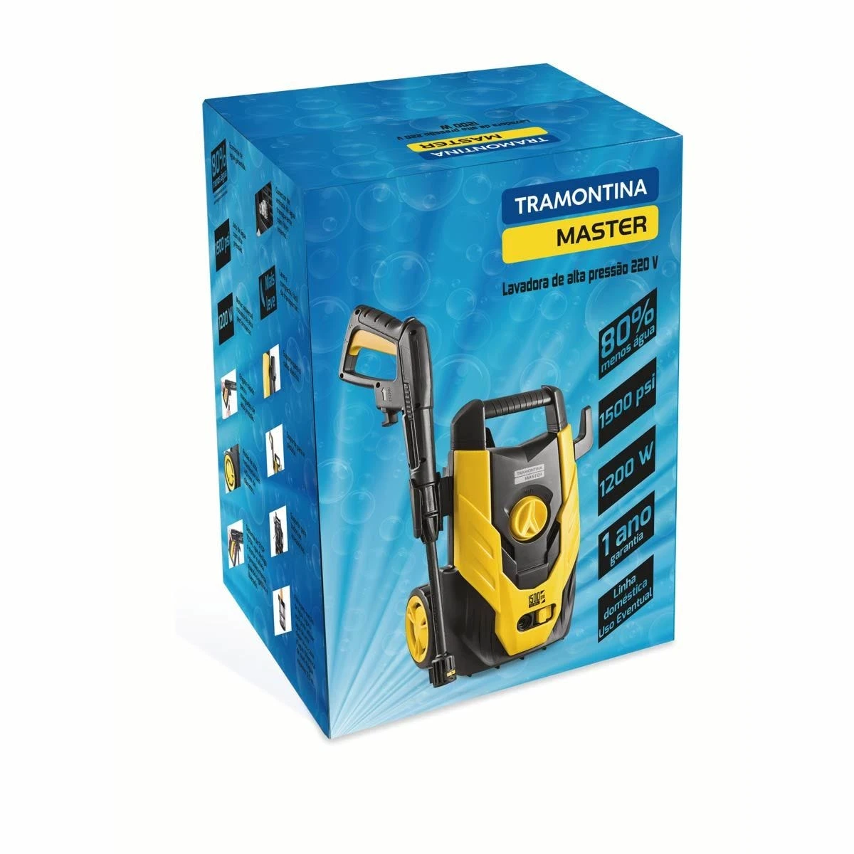 Tramontina High Pressure Washer With 3M Hose With Adjustable Flow And Accessories (1200W 1500 Psi 220V Flow Rate 5.5-6.5 L/Min) - Image 7