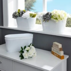 Wham Set 4 Studio 30cm Oval Trough Ice White