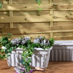 Wham Set 2 Vista 60cm Trough Upcycle Grey