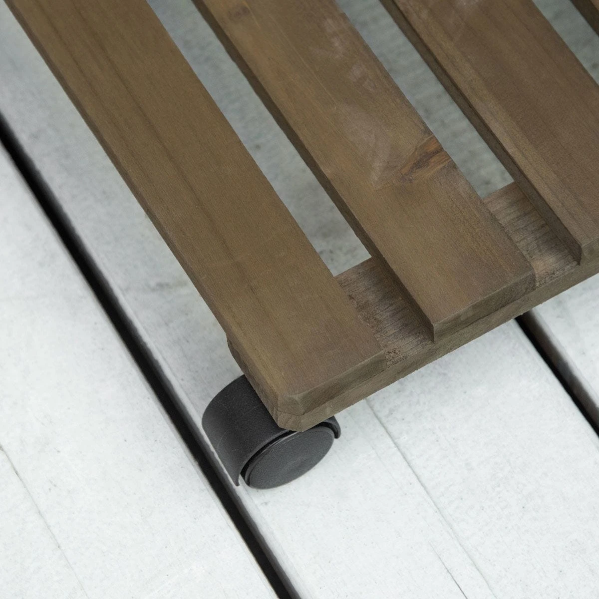 Outsunny 2 Pack Plant Stand With Wheels Flowerpot Holder Indoor And Outdoor Use - Image 9