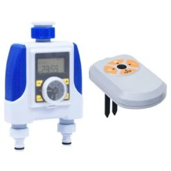 VidaXL Electronic Dual Outlet Water Timer With Moisture Sensor