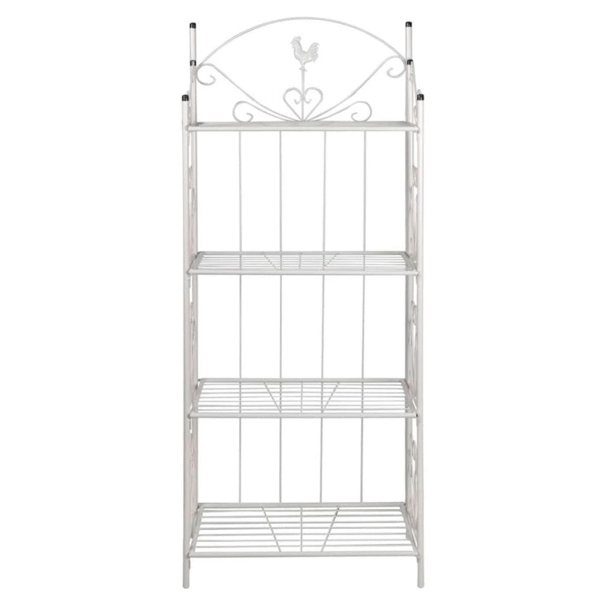 VidaXL Plant Rack Square White - Image 2