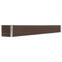 Vidaxl Garden Raised Bed Galvanised Steel 320x40x45cm Brown