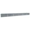 Vidaxl Garden Raised Bed Galvanised Steel 600x80x45cm Grey