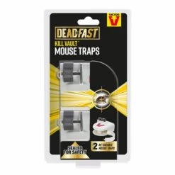 Deadfast Kill Vault Mouse Trap Reusable Rodent Control Twin 2Pack