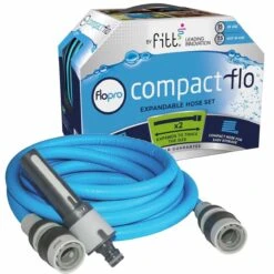 Flopro Fitt Ikon Expandable Garden Hose Complete Set 15M Blue