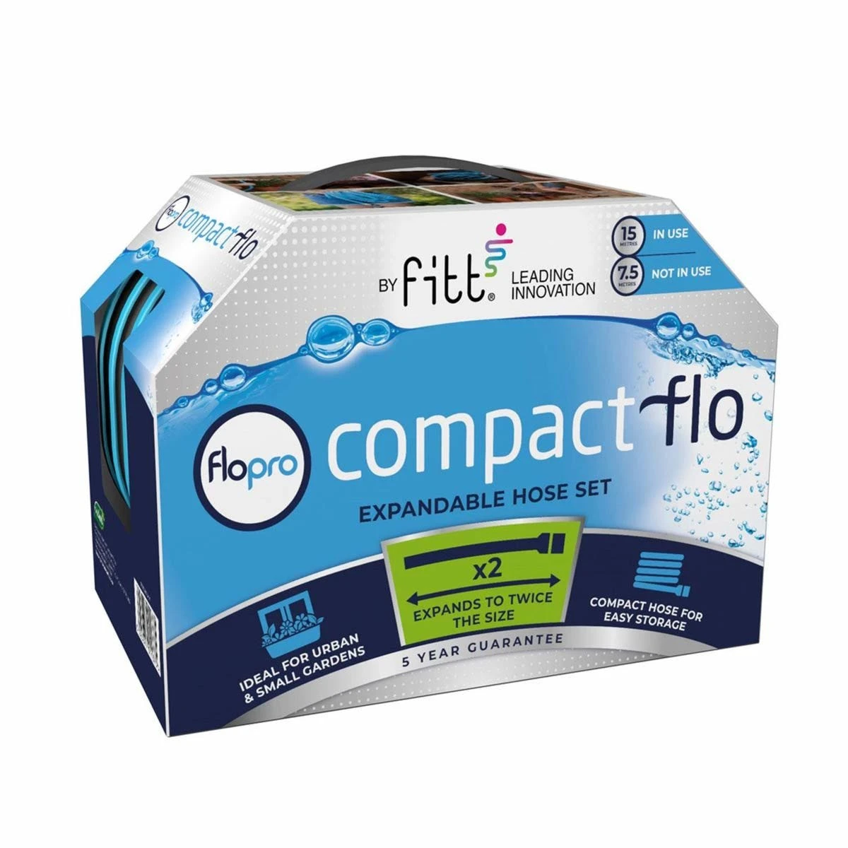 Flopro Fitt Ikon Expandable Garden Hose Complete Set 15M Blue - Image 2