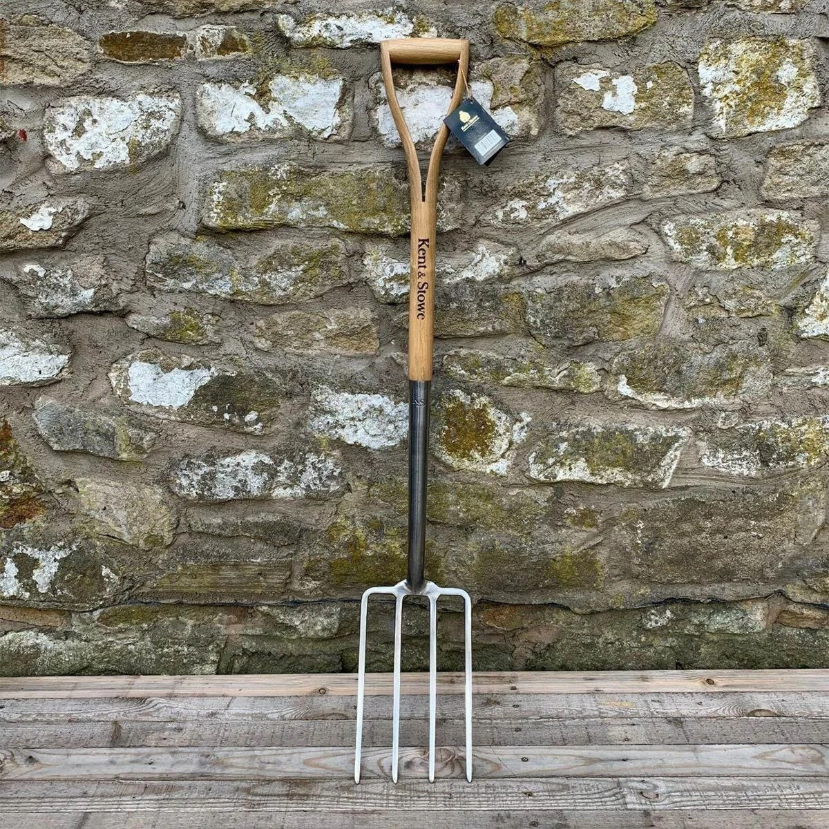 Kent & Stowe Stainless Steel Digging Fork Rust Resistant For Gardening - Image 4