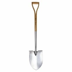 Kent & Stowe Stainless Steel Pointed Spade Rust Resistant For Gardening