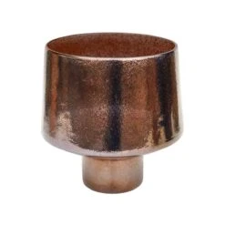 Opulent Curved Metallic Bronze Planter H22cm W20cm