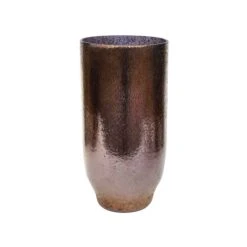 Opulent Metallic Bronze Tall Vase H32.5cm W16cm