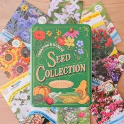 Thompson And Morgan Green Seed Collection Tinwith 10 Flower Seeds