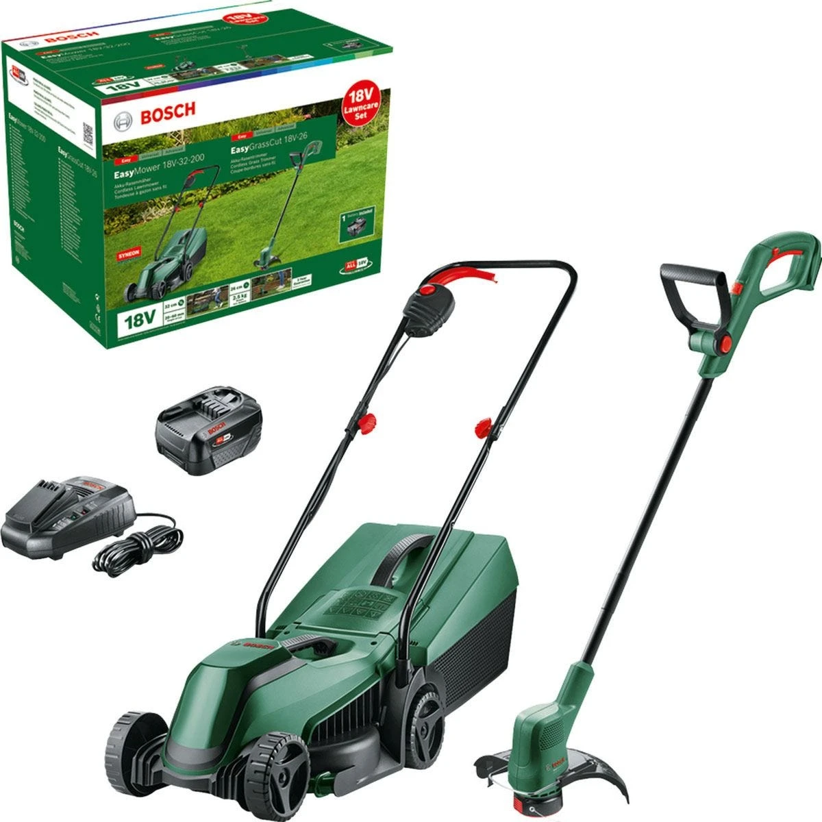 Bosch EasyMower 18V-32 + EasyGrasscut 18V-26