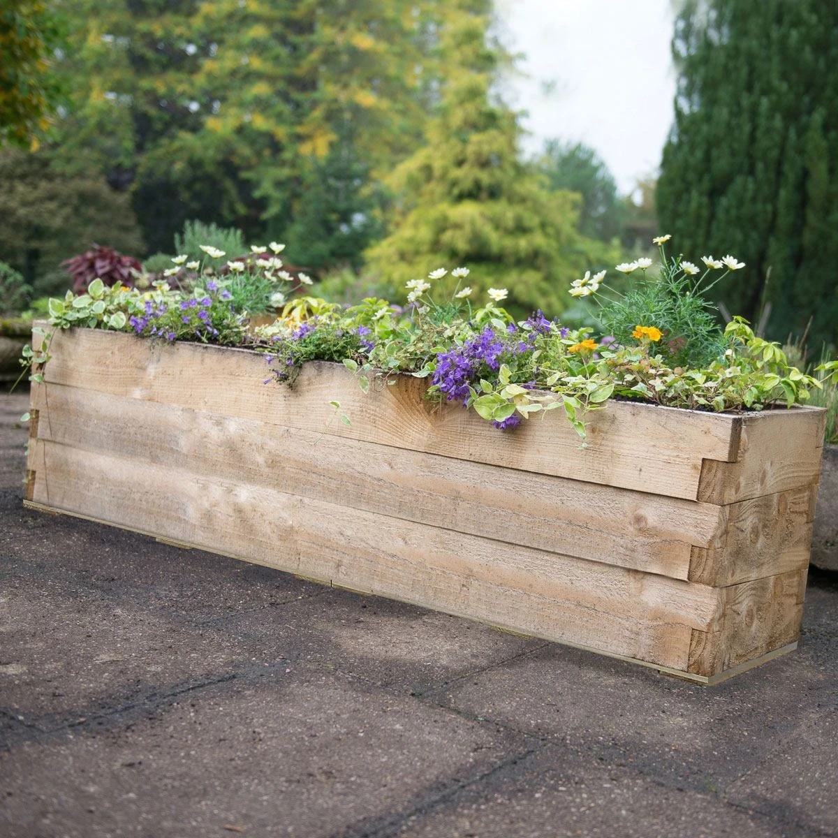 Forest Garden Caledonian Long Raised Bed With Base 45 X 180cm - Image 2