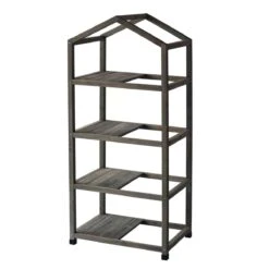 VegTrug Wooden Greenhouse Nursery & PE Cover - Grey Wash (FSC 100%)