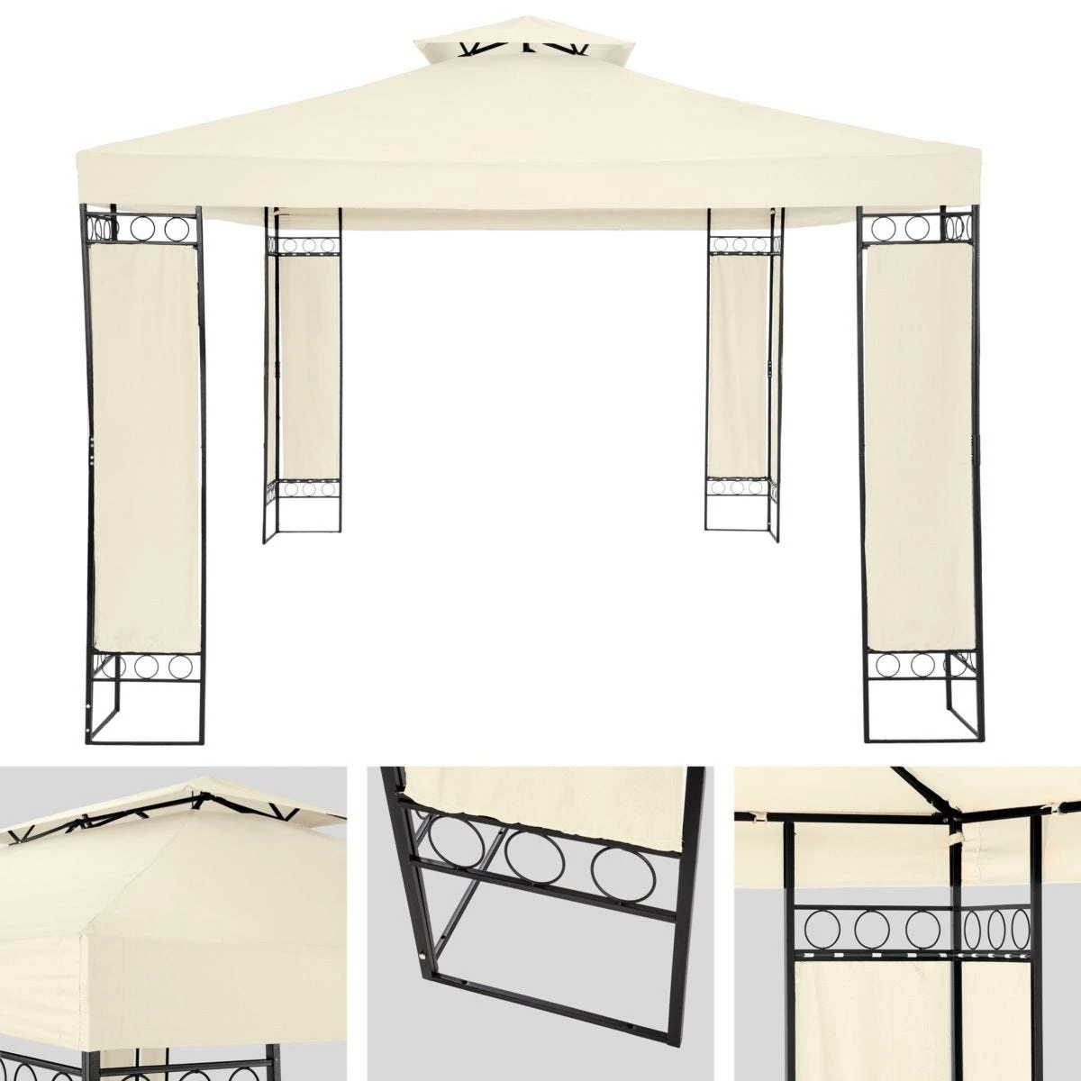 Tectake Garden Trolley With Inner Lining Max. 550Kg Green - Image 4
