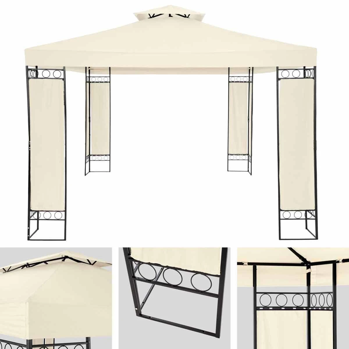 Tectake Garden Trolley With Inner Lining Max. 550Kg Green - Image 3