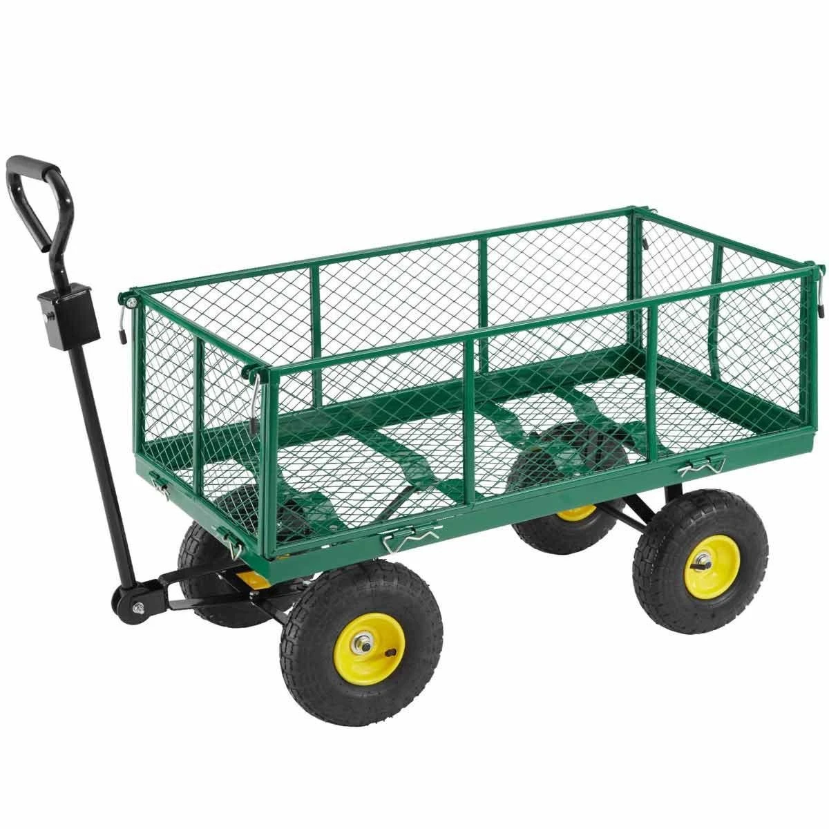 Tectake Garden Trolley With Inner Lining Max. 550Kg Green - Image 9