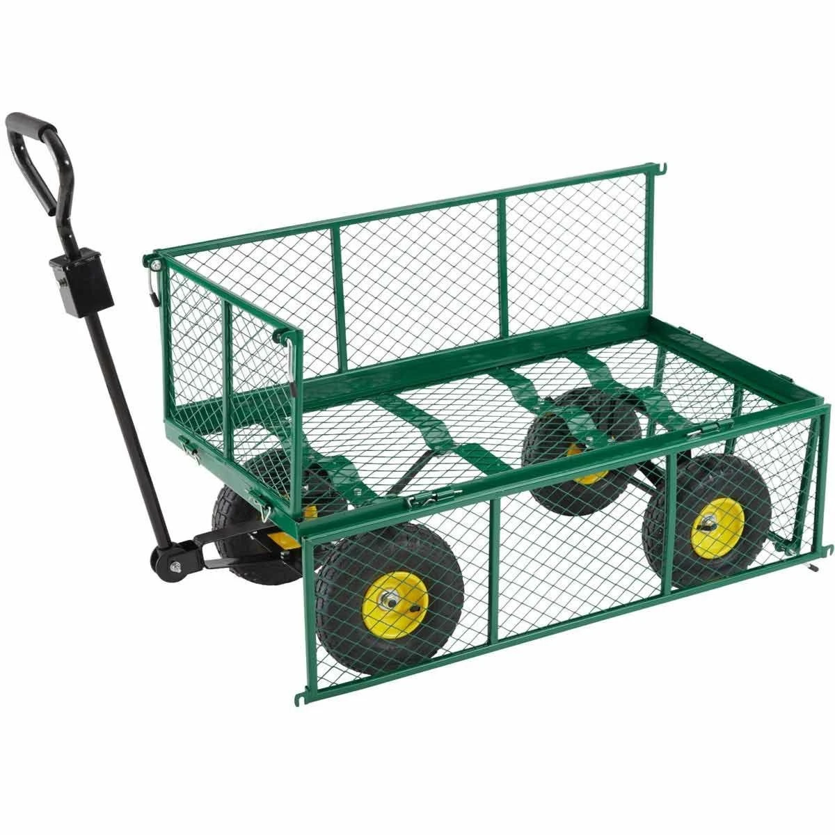 Tectake Garden Trolley With Inner Lining Max. 550Kg Green - Image 10