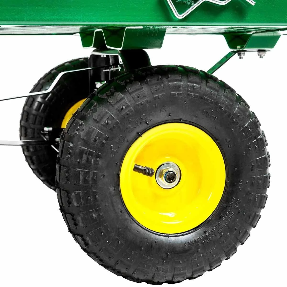 Tectake Garden Trolley With Inner Lining Max. 550Kg Green - Image 11
