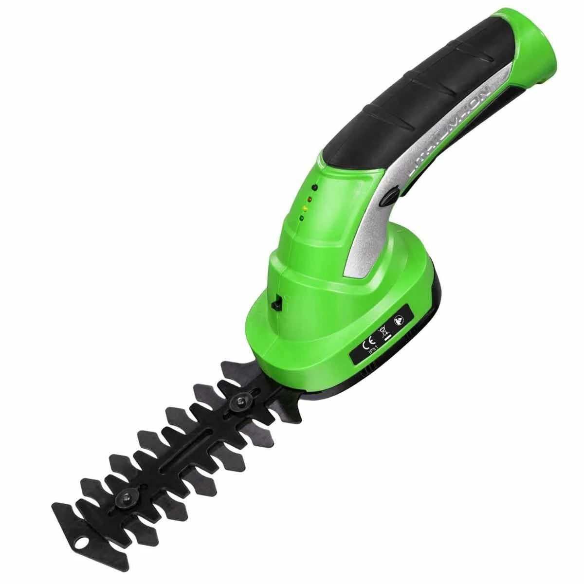 Tectake Cordless Hedge Trimmer With 2 Attachments And Telescopic Pole Incl. Battery Green - Image 3