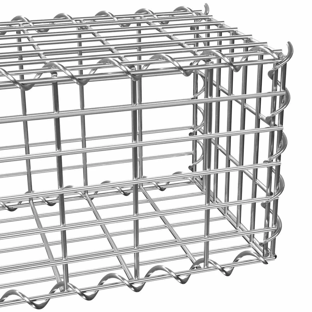 Tectake Gabion Basket 5X10cm Grey - Image 3