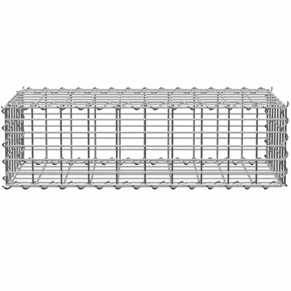 Tectake Gabion Basket 5X10cm Grey - Image 4