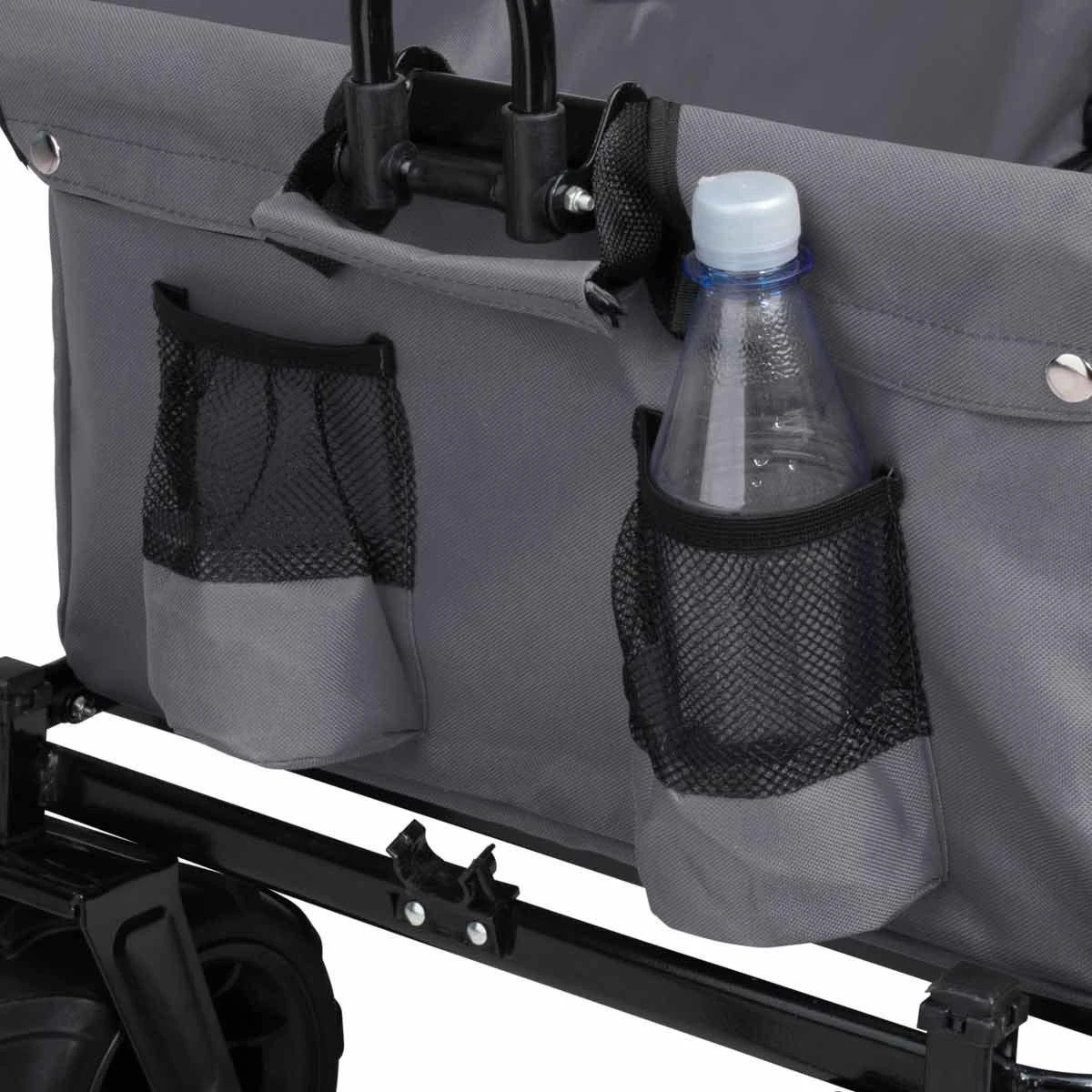 Tectake Foldable Garden Trolley With Wide Tires (80Kg Max Load) Grey - Image 7