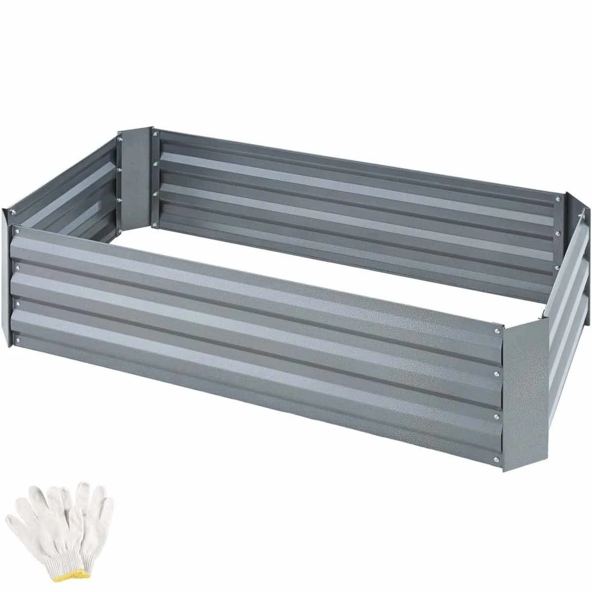 Tectake Pimpinella Zinc-plated Raised Bed Grey