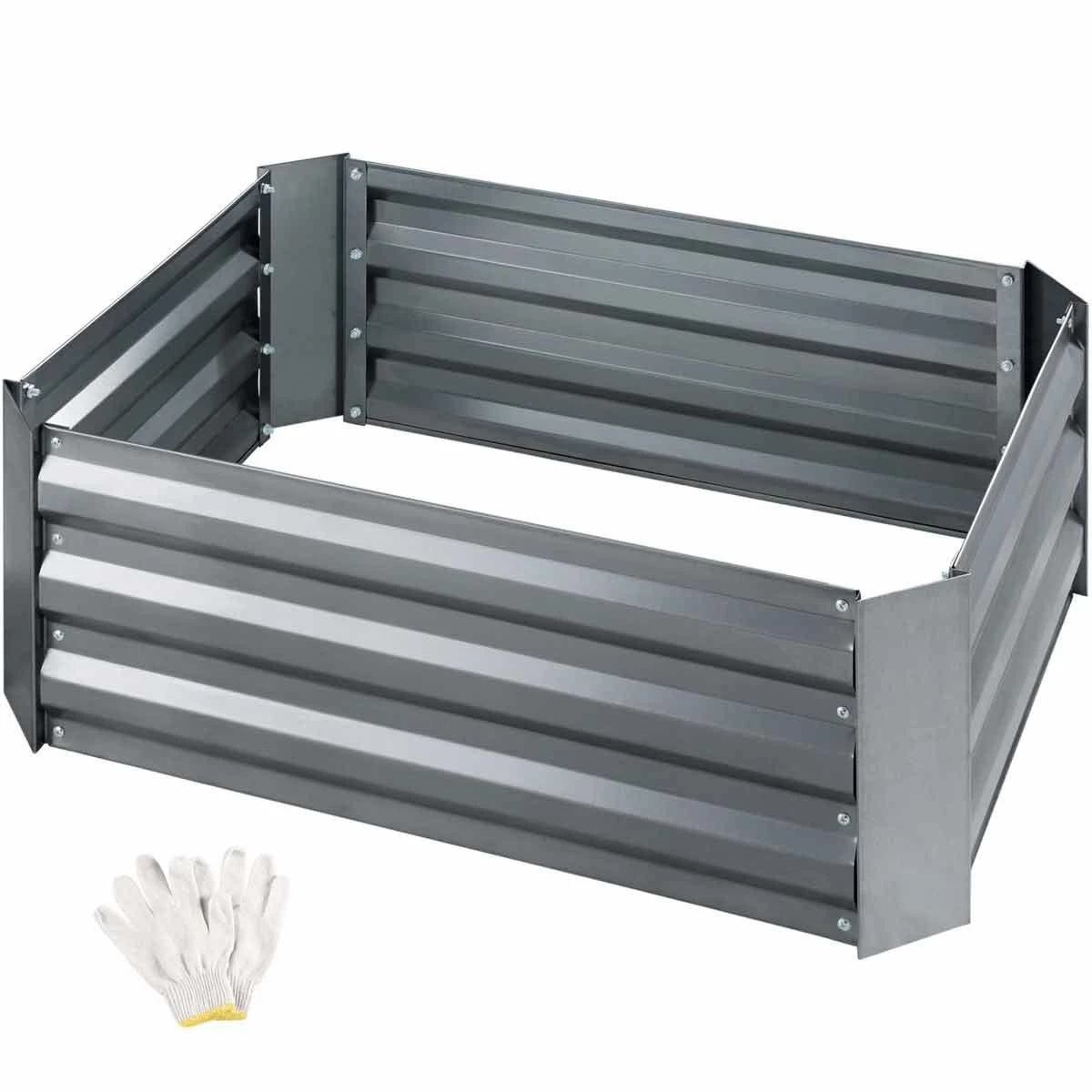 Tectake Raised Bed Valeriana With Zinc-plating (80X60X30cm) Grey