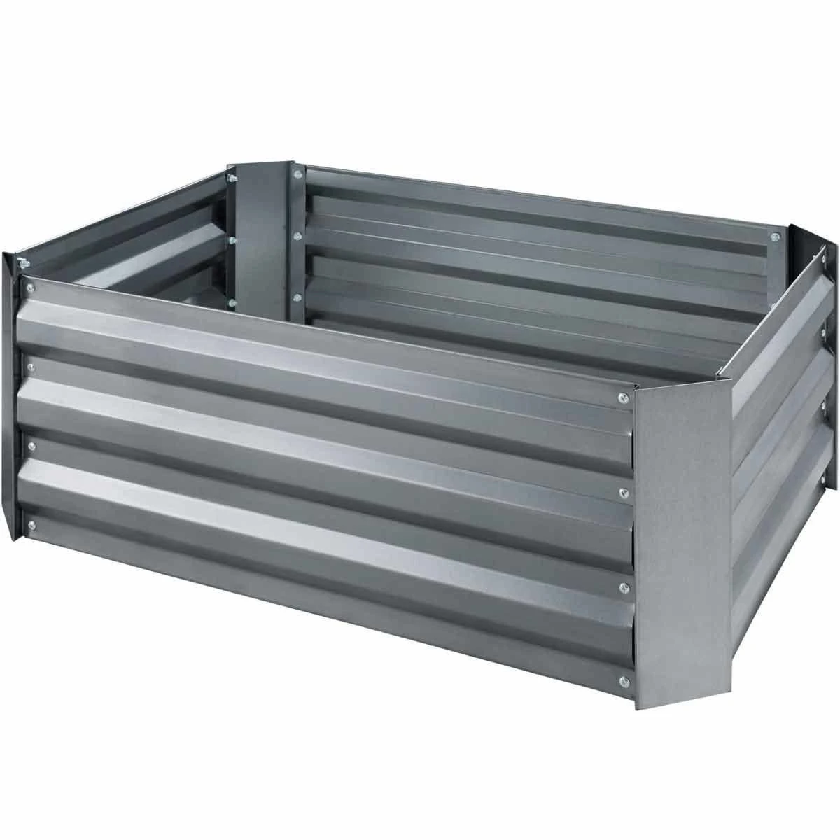 Tectake Raised Bed Valeriana With Zinc-plating (80X60X30cm) Grey - Image 4