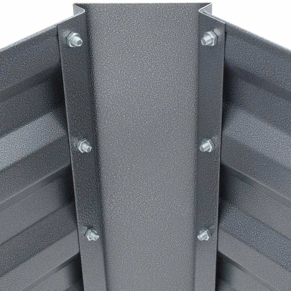 Tectake Raised Bed Valeriana With Zinc-plating (80X60X30cm) Grey - Image 5