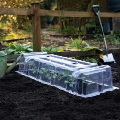 Garden Gear Mini Greenhouse 1 Cloche 2 Ends And Stakes