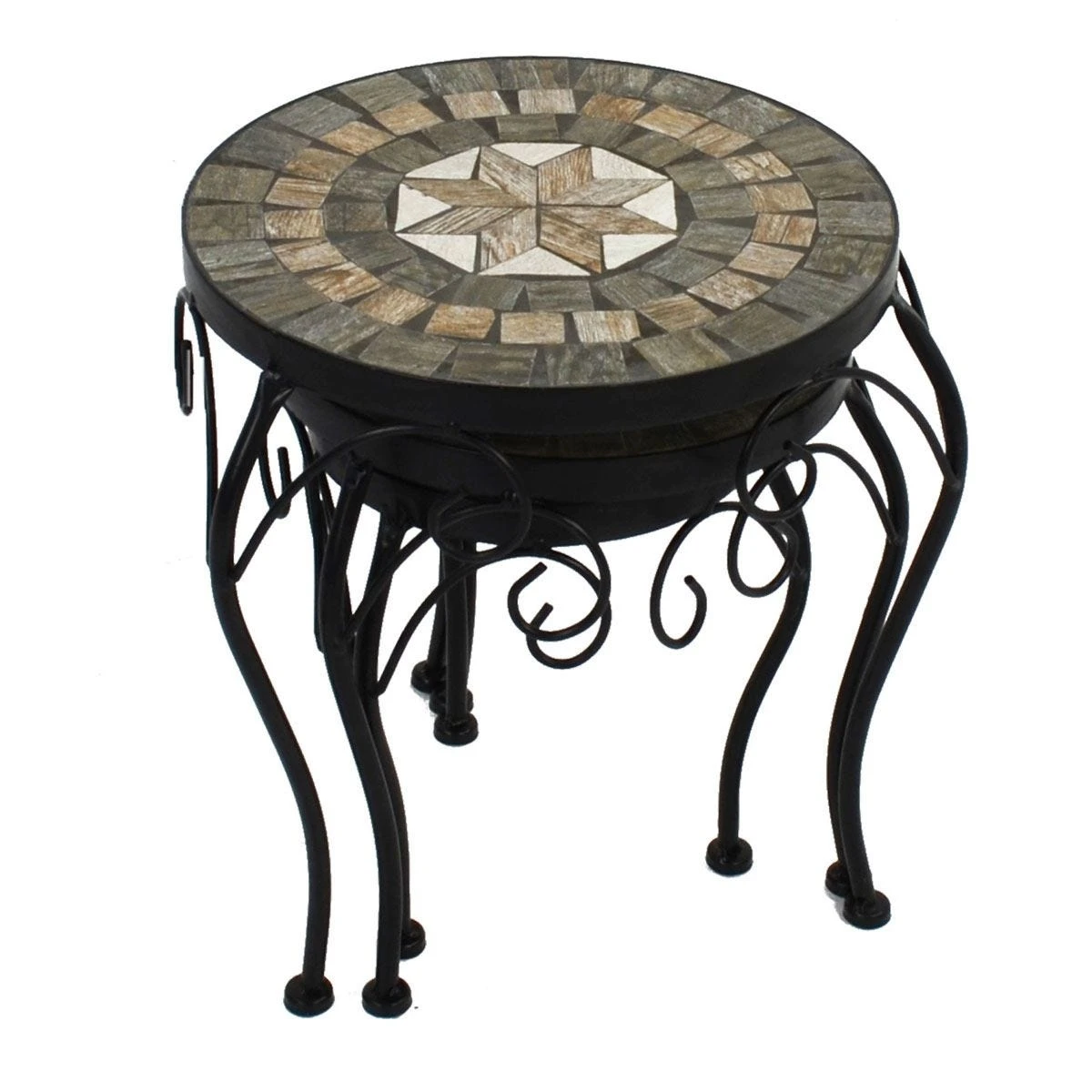 Summer Terrace Brava Round Plantstand Set Of 3 Low - Image 5