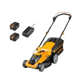 LawnMaster MX 24V 37cm Cordless Lawnmower With 2 Battery Packs