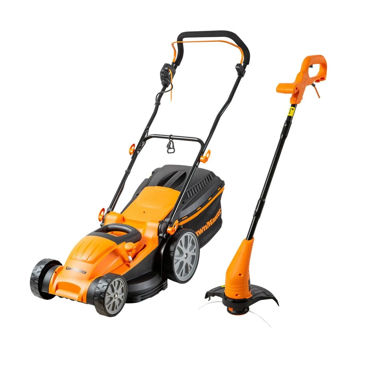 LawnMaster 1800W 40cm Electric Lawnmower And 25cm Grass Trimmer Set