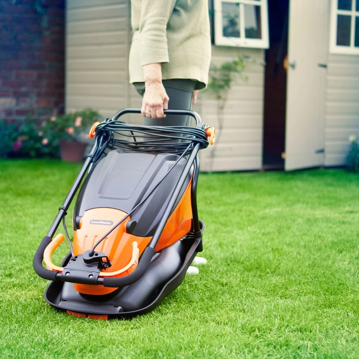 LawnMaster 36cm 1800W Hover Electric Lawnmower With Grass Collection - Image 8