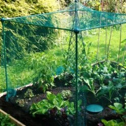 Gardenskill Fruit And Vegetable Garden Cage Kit With Butterfly Netting 1.25 X 1.25 X 1.25M