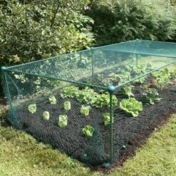 Gardenskill Fruit And Vegetable Garden Cage Kit With Butterfly Netting 2.5 X 1.25 X 0.625M