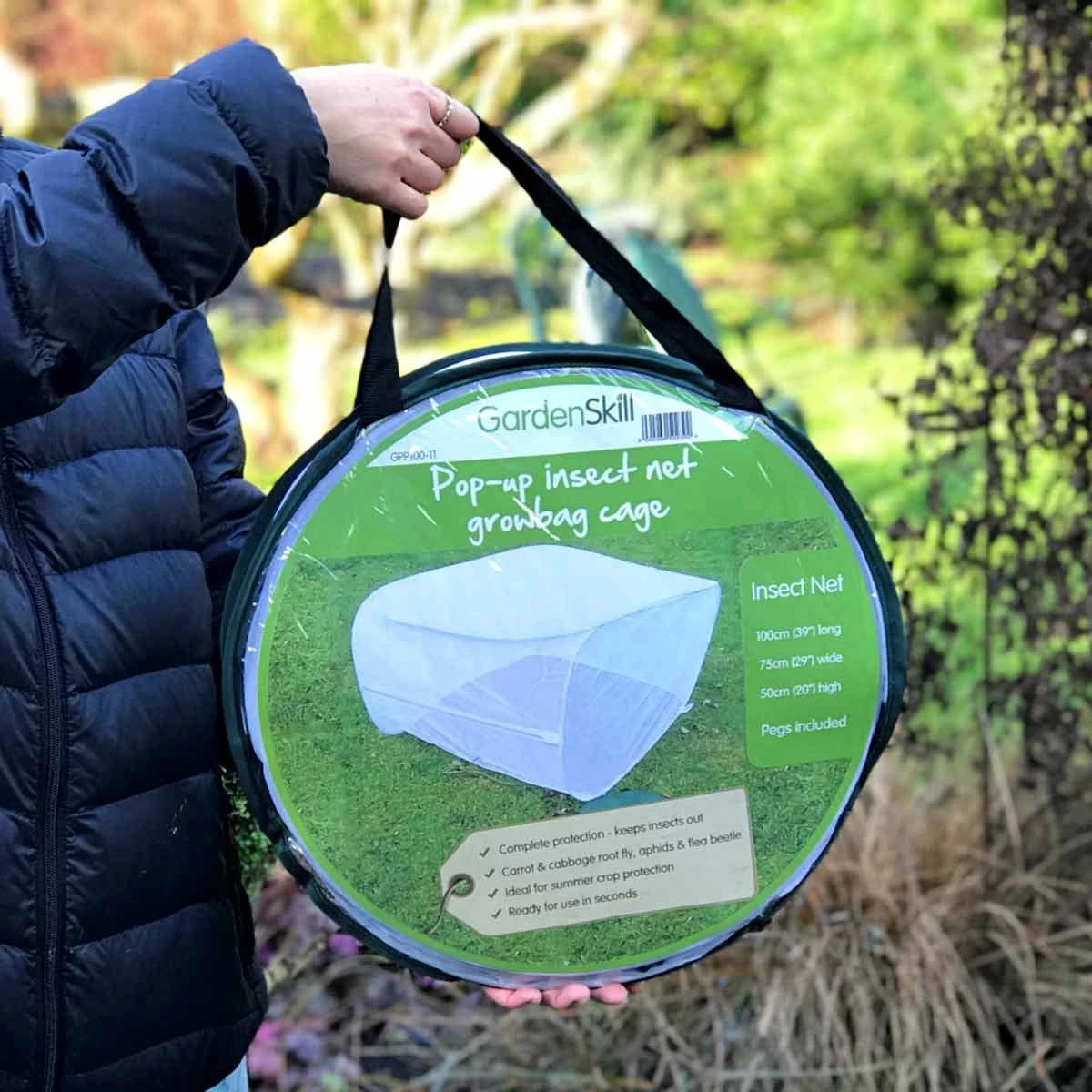 Gardenskill Pop Up Insect Mesh Garden Grow Bag Cover And Vegetable Cloche - Image 5