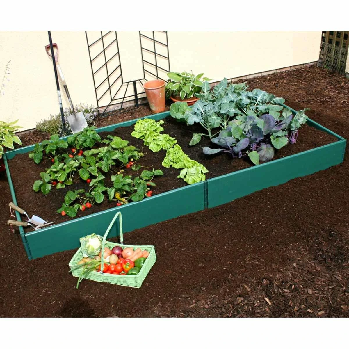 Gardenskill Build-a-bed Raised Vegetable Grow Bed And Planter 1 X 1 X 0.25M - Image 7