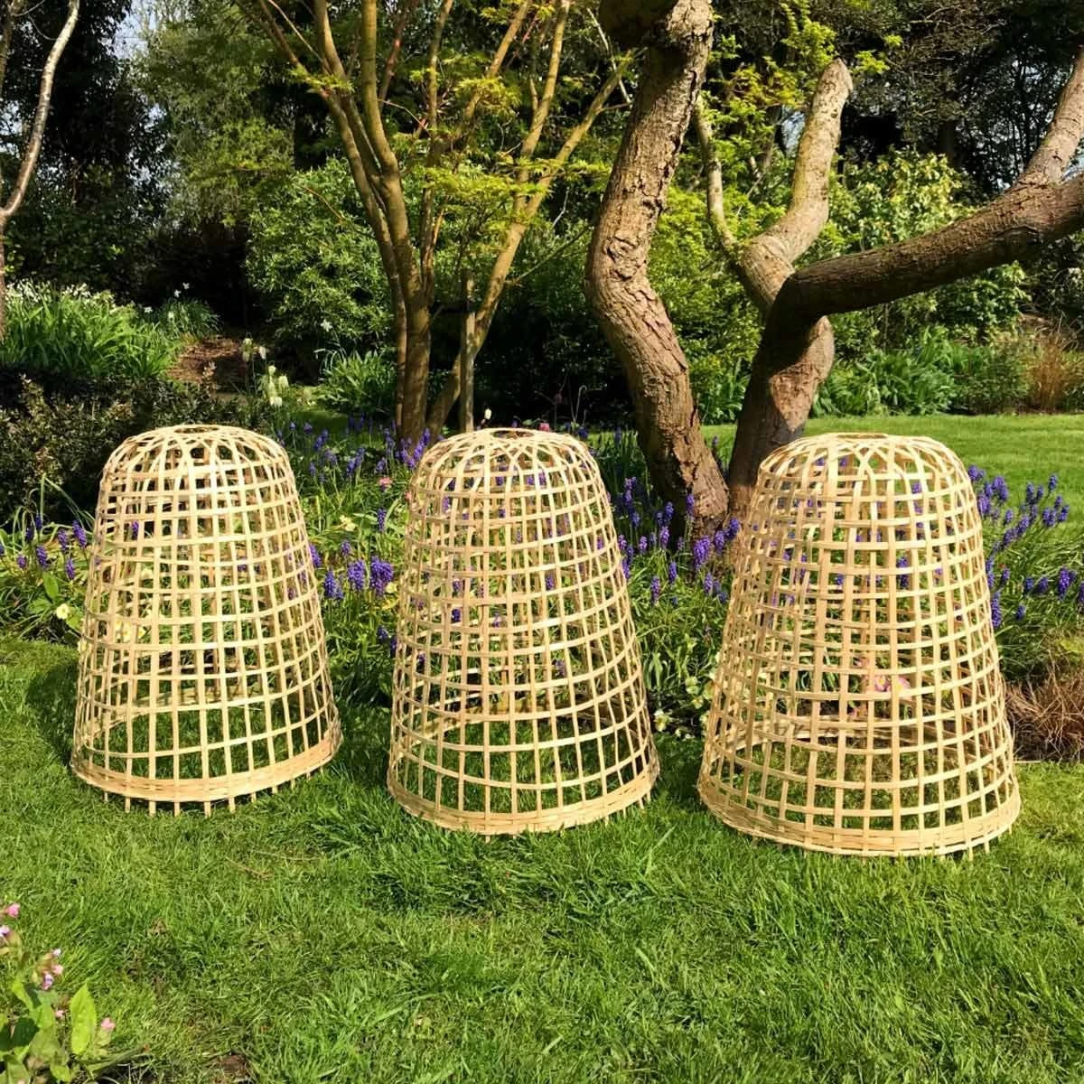 Gardenskill Bamboo Bell Cloche And Garden Plant Protection Cover Large - Pack Of 3 - Image 3