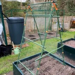 Gardenskill Cucumber Trellis And Pea Support Frame For Heavy Climbing Plants 0.75M X 0.75M X 1.4M
