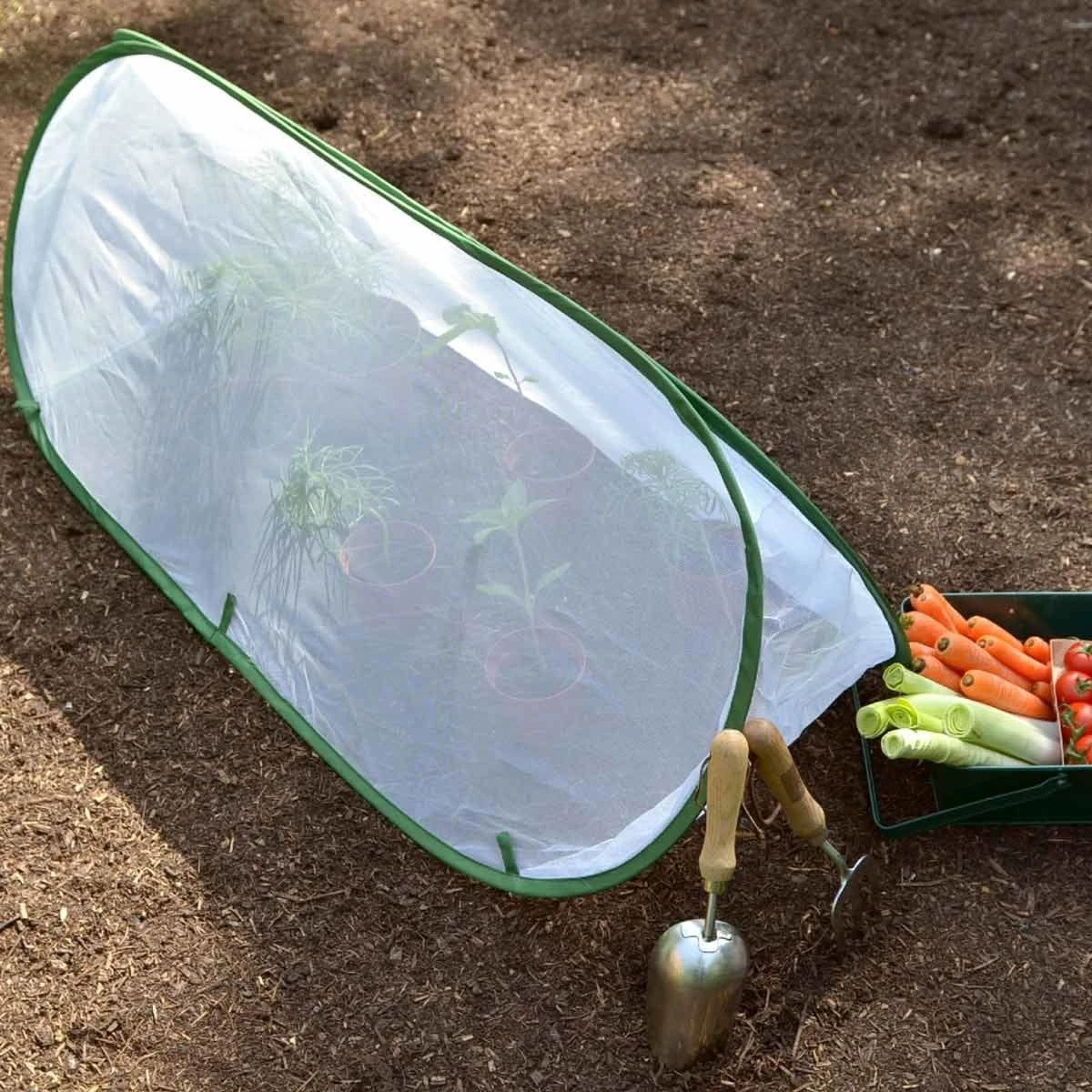 Gardenskill Pop Up Mini Insect Mesh Grow Tunnel And Veg Bed Cover 1.25 X 0.5 X 0.5M - Image 3