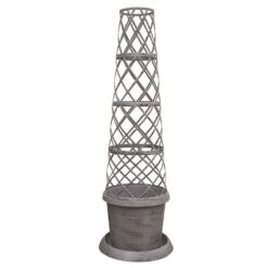 Thompson & Morgan Tower Pot Modern Grey - 2 Pack