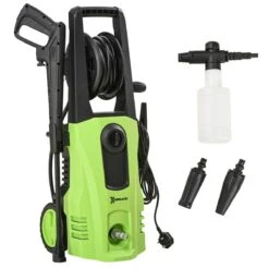 OUTSUNNY DURHAND 1800W High Pressure Washer, 150 Bar Pressure, 510 L/h Flow - Green